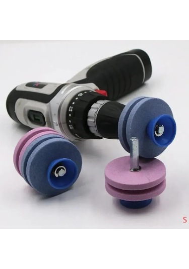 Symbee Elektrikli Matkap Tipi Çim Biçme Makinesi Bileme Başlığı - 4 Katmanlı Metal Parlatma Ve Keskinleştirme İçin