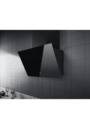 Electrolux LFV216K Extractiontech 60 Cm Duvar Tipi Cam Davlumbaz Siyah