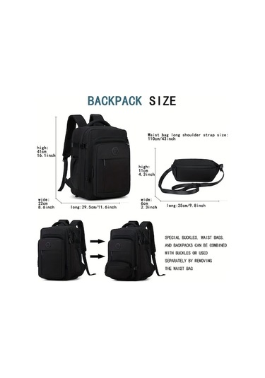 Sandwich Silvery Gray Kadın Seyahat Sırt Çantası - 15.6 Laptop Bölmeli Gri