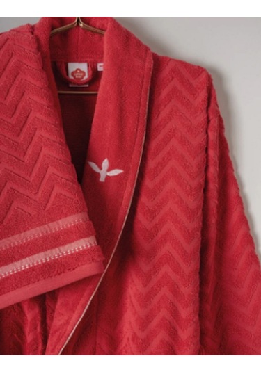 Cottonbox Masculine Abel Kırmızı-lacivert Aile Bornoz Takımı Çok Renkli