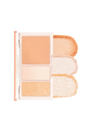 Twinkle Pop Işıltılı Görünüm Veren 3'lü Allık Paleti 01 Oh Coral-Full