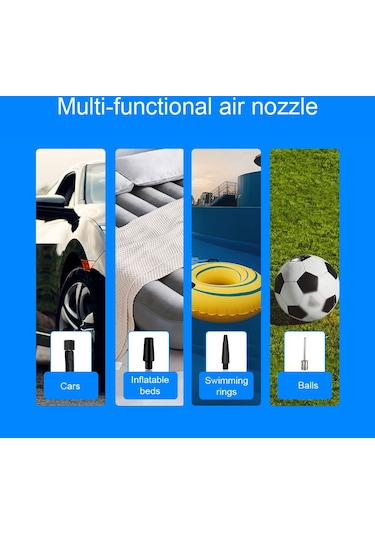 Hallow Taşınabilir Araç 150psı Kablolu Hava Kompresörü Siyah