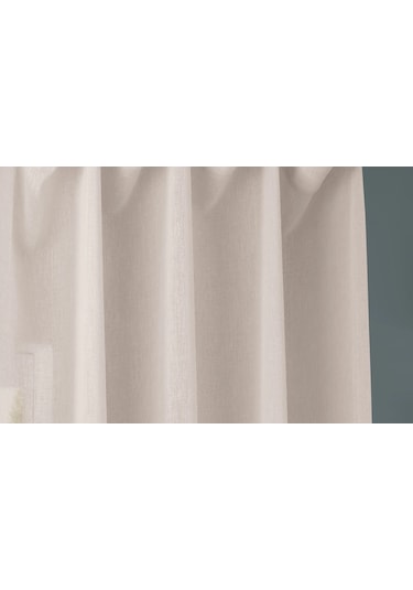 Evdepo Home Kullanıma Hazır Keten Tül Perde (541075355)