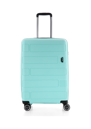 Ççs 5236 Polipropilen Büyük Boy Valiz Beyaz-bej