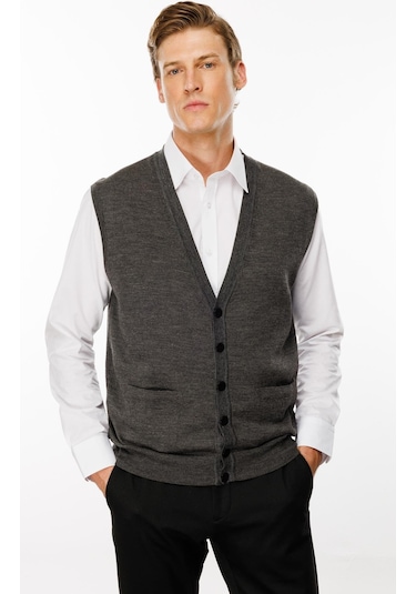 Erkek Cepli Yelek K.füme K.füme