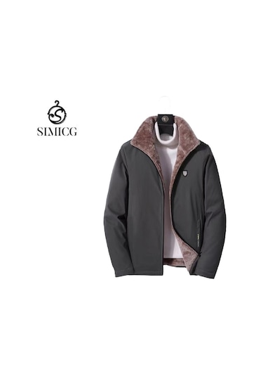 Sımıcg Kışlık Yeni Yastıklı Kalınlaştırılmış Ceket Ceket-gri Gri