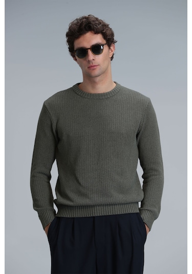 Lufian Ice Erkek Kazak Yeşil Yeşil 111090089100600 Yeşil