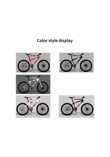 A1-bisiklet İskeleti Etiket Mtb Ön Çatal Arka Çatal Çıkartmaları Bisiklet Koruyucu Renkli Film Bisiklet Aksesuarları Dekoratif Çok Renkli