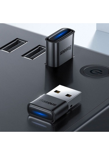 Baseus Ba04 Mini Usb Bluetooth 5.0 Wireless Kablosuz Adaptör-Siyah (376431713)