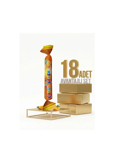 Afia Afibon Portakallı Çubuk Şeker 18x6,7 Gr