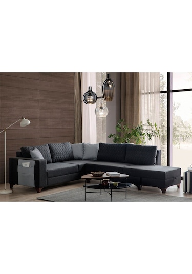 Eymense Loft Köşe Koltuk Takımı Antrasit Sağ Köşe