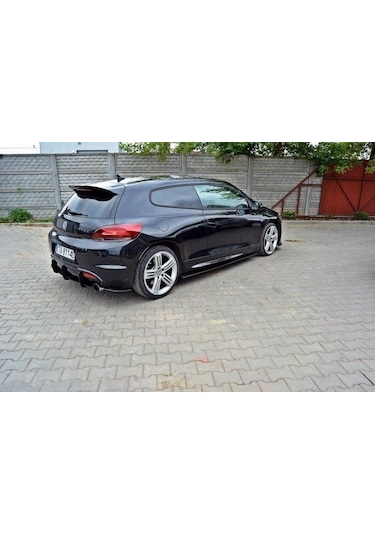 Vw Scirocco Arka Flap/Splitter Mat Siyah 2009-2014