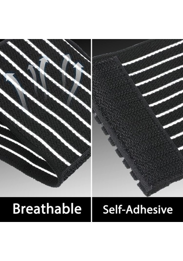 Siyah, Elastik Bilek Kayışı Nefes Alabilen El Ateli Ayarlanabilir Sıkıştırma