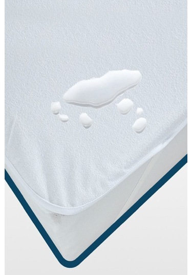 Mycey Bebe Alezi 70x120 Cm Pamuk Sıvı Geçirmez Bebek Alezi Beyaz