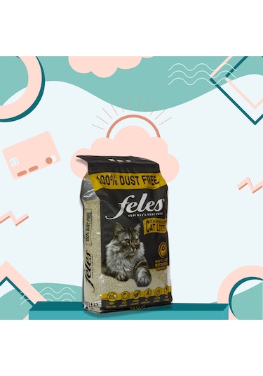 Feles Tozsuz Kedi Kumu Poşet 3 x 10 L