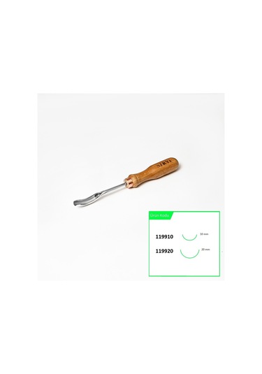 Stryı 119910 Bükülmüş Derin Oluklu Kuksa Ve Kaşık Oyma Iskarpelası 10 Mm