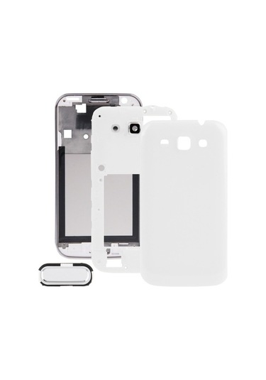 Rogfer Galaxy Uyumlu Win İ8550 / İ8552 İçin Tam Muhafaza Ön Yüz Kapağı Beyaz Beyaz Beyaz