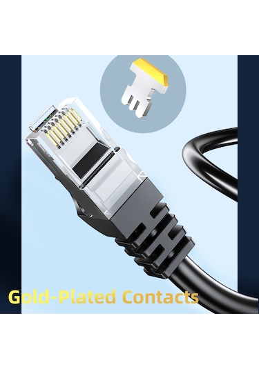 Essager  1000 Mbps Cat6 Ethernet Kablosu 15 Metre - Yuvarlak Tel Round Wire