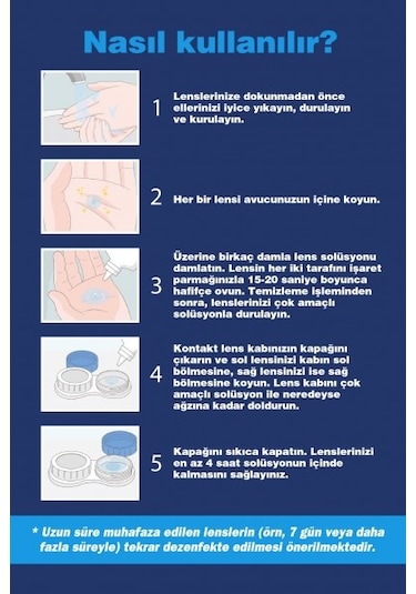 Blefaritto Lens Solüsyonu 6 x 60 ML + Lens Kabı