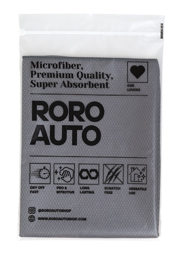 Roro Auto Olimpos Mikrofiber Oto Cam Bezi 50x70 Gri