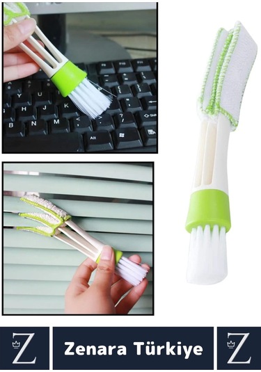 Araç İçi Zor Dar Hassas Yerleri Temizleyen Elektronik Otomobil Araç Klima İç Detay Temizleme Fırçası