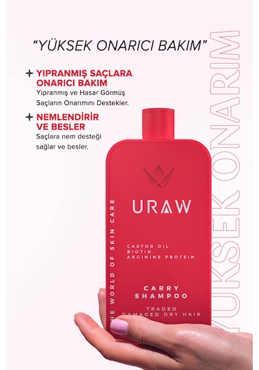 Uraw Carry Yoğun Saç Dökülmesine Karşı Bakım Şampuanı 400 ML