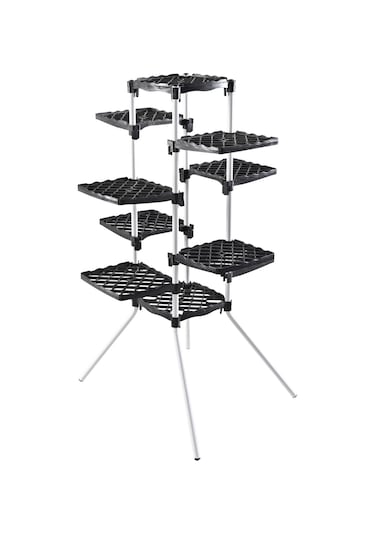 Sebro 10 Raflı Dekoratif Çiçek Standı Çiçek Bahçesi Saksı Standı Diğer