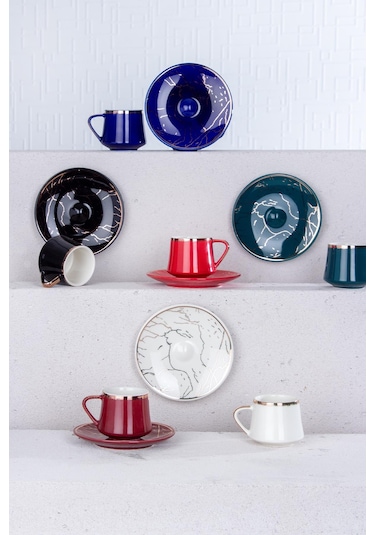 Acar Milla 6Lı Porselen Kahve Fincan Takımı