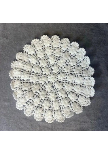 Uretti - Yıldız 7202 - El Örgüsü Mor + Kırmızı + Beyaz 3'lü Lif Seti