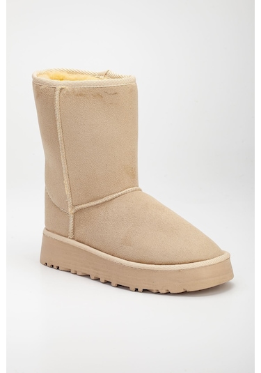 Celio Kalın Taban Ugg Leopar Bej