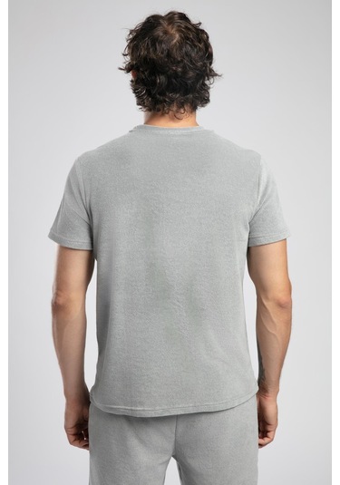 Lee Cooper Naul Erkek O Yaka T-shirt Gri-19833 Gri