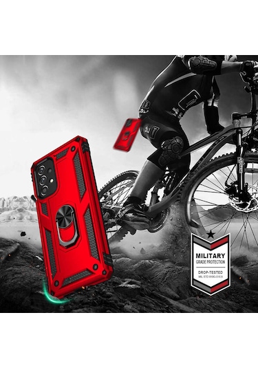 Galaxy Uyumlu A73 Kılıf Tchs Vega Kapak - Siyah Siyah