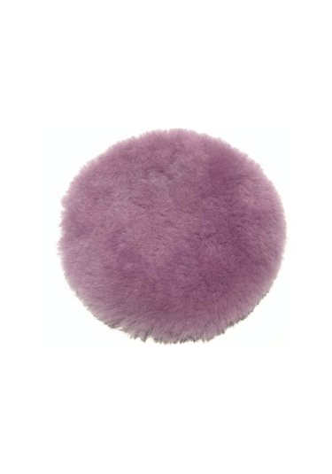 Mg Polisaj Lila Cırtlı Yün Pasta Keçesi 160 Mm Kırmızı Tabanlı