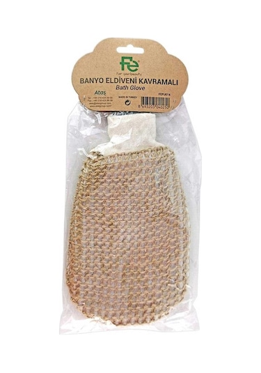 Fe Fefu014 Spa Sisal Kavramalı Banyo Eldiven Lifi Bej