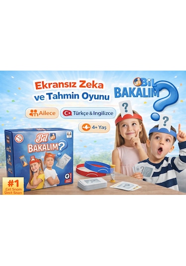 Bil Bakalım Türkçe İngilizce Aile Çocuk Eğlenceli Kutu Oyunu Who