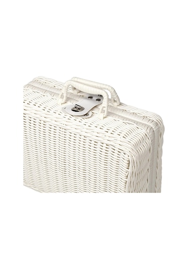 Suntek Piknik Sepeti Dokuma Kreş, Bebek Dolabı, Bebek Bezi, Beyaz