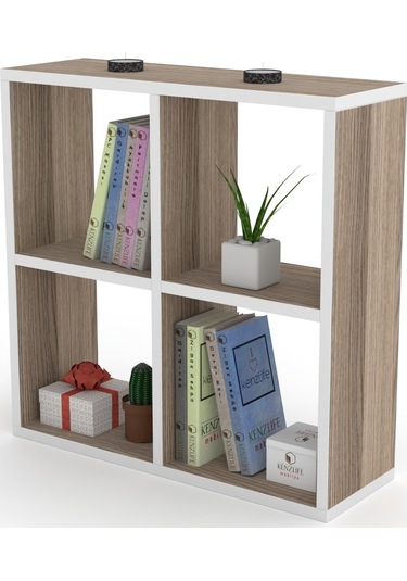 Kenzlife Kitaplık Gülbin 060 060 20 Crd Duvar Rafı