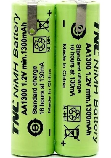 Philips Traş Makinesi Uyumlu AA 2.4v 1300mAH Şarjlı Kalem Pil(KAL