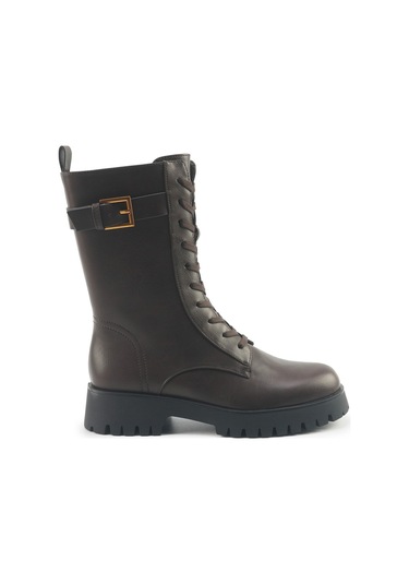 Nine West Greg 5pr Kahverengi Kadın Düz Bot 000000000102012159 Kahverengi