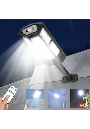 Monozone Led Lamba Sensörlü Su Geçirmez Güneş Enerjili 3 Modlu