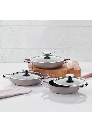 Korkmaz A1356 Zeta 6 Parça Omlet Set Bej