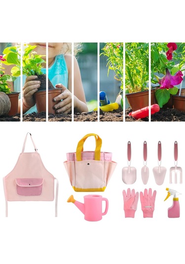 Suntek Magideal Küçük Kız Bahçıvan Alet Seti Tatil Hediyeleri 9-adet