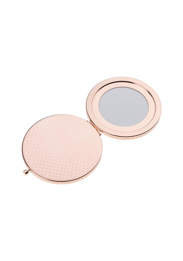 Suntek Premium Katlanır Yuvarlak Cep Makyaj Aynası Bronz