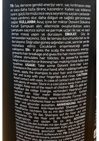 Ostwint Saç Dökülme Karşıtı Erkek Şampuan 1000 Ml