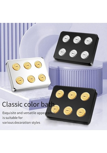 Ulzyvf Yüksek Basınçlı Mini Yağmur Duşu Sihirli Su Akışı Gümüş Renkli Başlık Gümüş