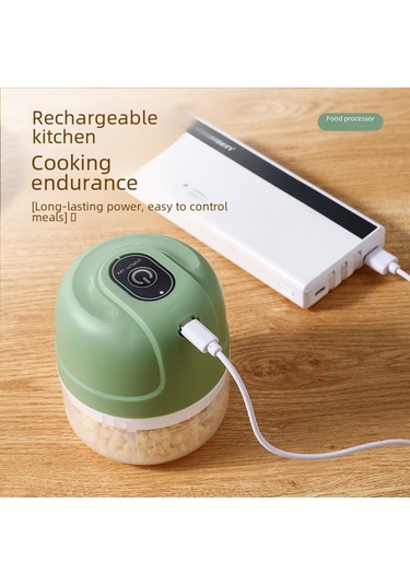 Shineyee Evde Kullanıma Uygun Mini Elektrikli Sarımsak捣器 - Kablosuz Mutfak Malzemesi, Bebek Yemeği Ve Et Ezici, 250ml Yeşil Yeni Ürün 250 Ml Yeşil