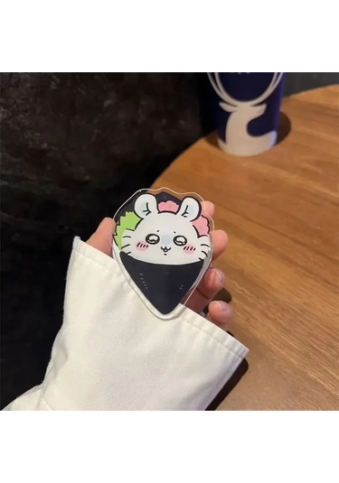 Goldenqian Kore Komik Karikatür Sevimli Chiikawa Magsafe Manyetik Braketi Standı Tutucu Iphone Evrensel Katlama Kavrama Tok Drama Takip Artefakt D D