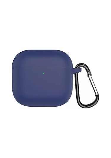 Microsonic Aipods Uyumlu 4 Kılıf Askılı Mat Silikon Lacivert