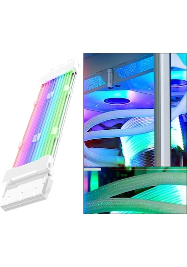 Suntek Uzatma Rgb Kablosu Psu Seti Bilgisayar Pc Beyaz-24pın