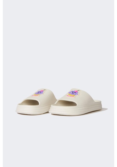 DeFacto Kız Çocuk Düz Taban Tek Bantlı Eva Terlik C6235A825HSBG26 Bej